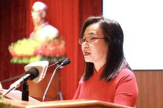 Phó trưởng ban Tuyên giáo Tỉnh ủy Đặng Ái Xoan thông qua thể lệ cuộc thi