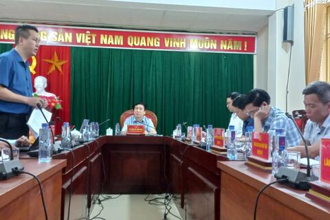 Đoàn công tác Ban Tuyên giáo Tỉnh uỷ làm việc tại huyện Quang Bình