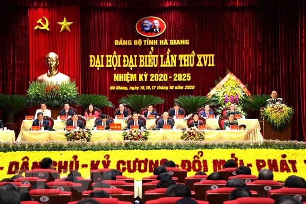 Be mac Dai hoi dai bieu Dang bo tinh Ha Giang lan thu XVII ​ hinh anh 1