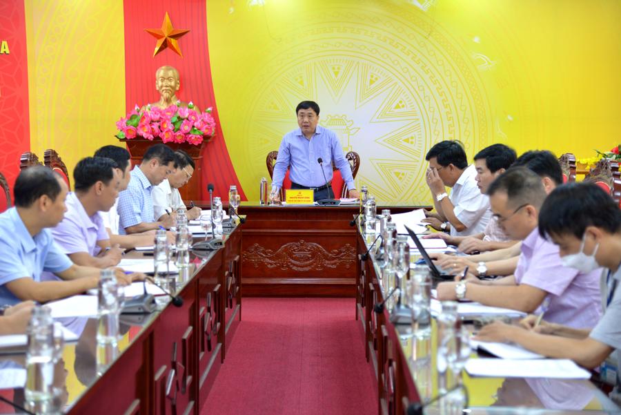 Phó Bí thư Tỉnh ủy Nguyễn Mạnh Dũng kết luận tại buổi làm việc với Phòng Tài nguyên – Môi trường huyện Yên Minh