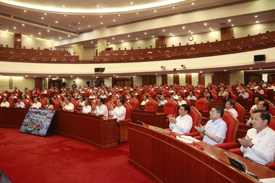 Các đại biểu dự hội nghị tại Hà Nội. Ảnh: Đức Cường Báo điện tử Đảng cộng sản