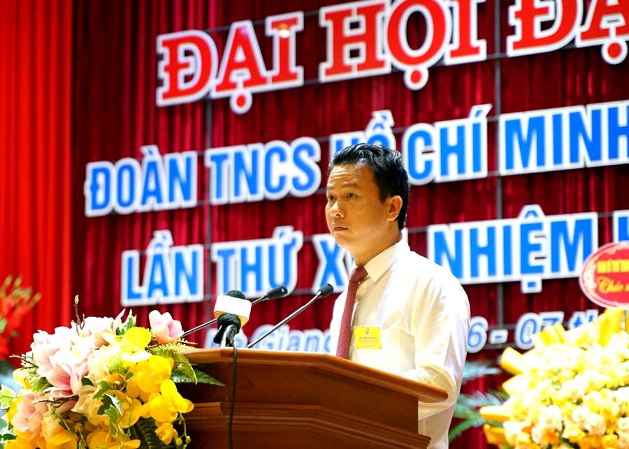 Bí thư Tỉnh ủy Đặng Quốc Khánh phát biểu chỉ đạo tại Đại hội