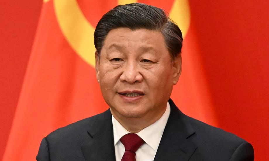 Ông Tập phát biểu tại lễ ra mắt Ban Thường vụ Bộ Chính trị đảng Cộng sản Trung Quốc hôm nay. Ảnh: AFP.