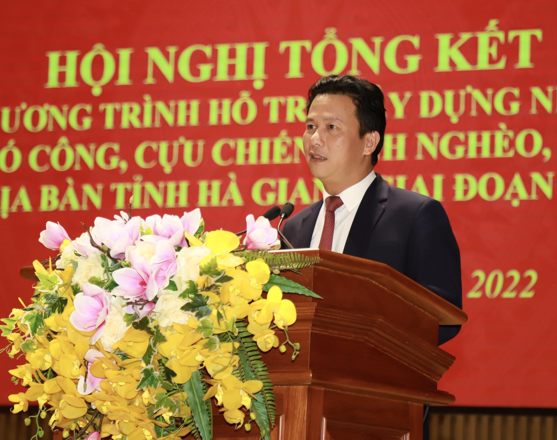 Bí thư Tỉnh ủy Đặng Quốc Khánh phát biểu tại Lễ tổng kết