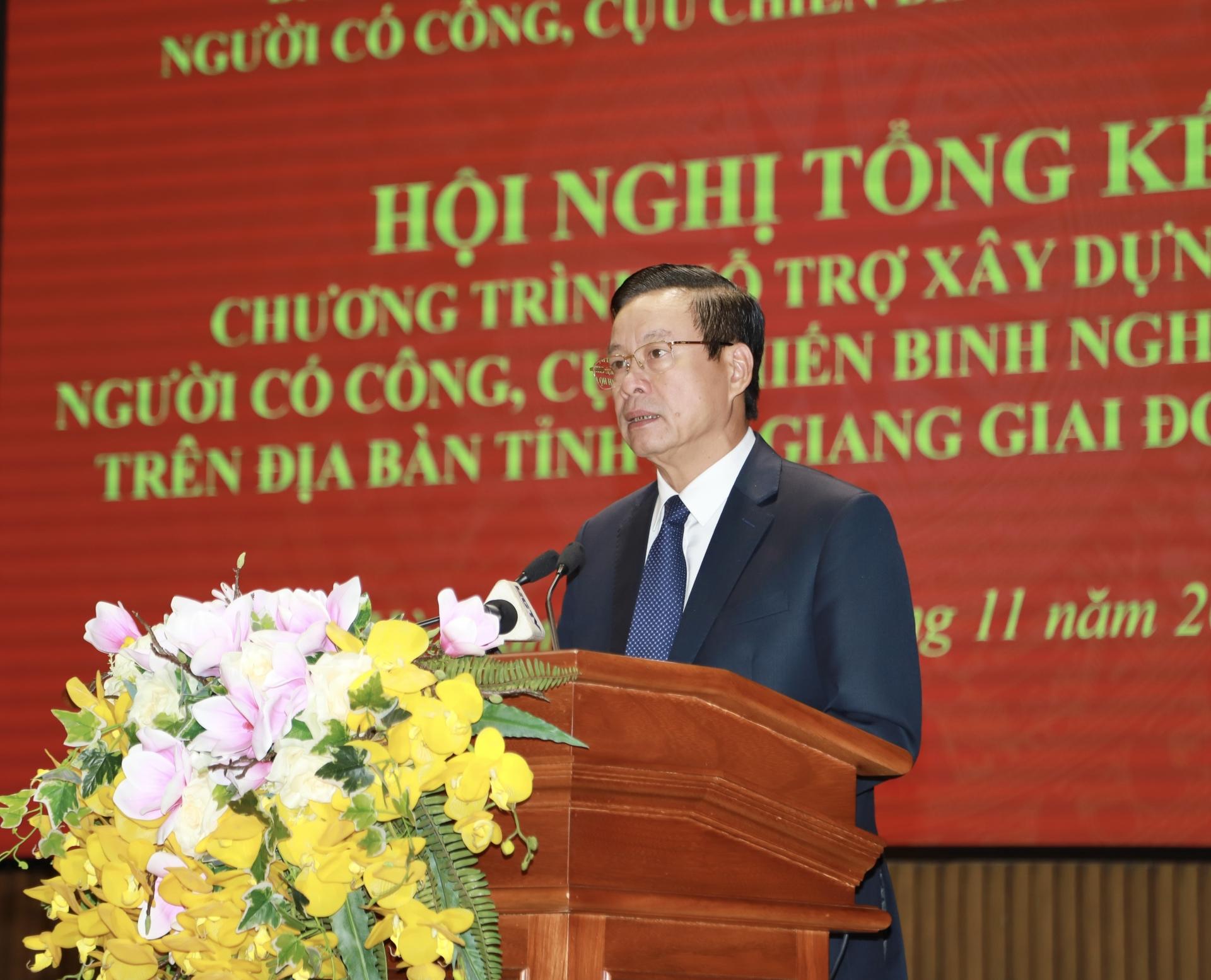 Bí thư Tỉnh ủy Đặng Quốc Khánh phát biểu tại Lễ tổng kết