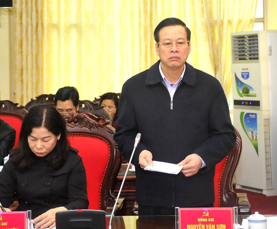 Chủ tịch UBND tỉnh Nguyễn Văn Sơn đề nghị các ngành, địa phương, đơn vị nêu cao trách nhiệm người đứng đầu trong PCTNTC.