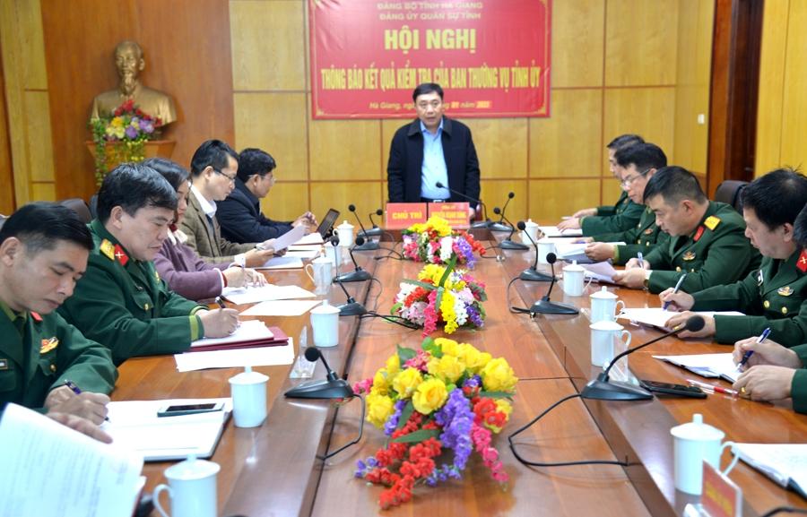 Phó Bí thư Tỉnh ủy Nguyễn Mạnh Dũng phát biểu kết luận hội nghị