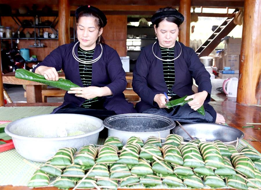 Bánh chưng gù truyền thống thôn Chang, xã Phương Độ (thành phố Hà Giang) được công nhận sản phẩm OCOP 3 sao.