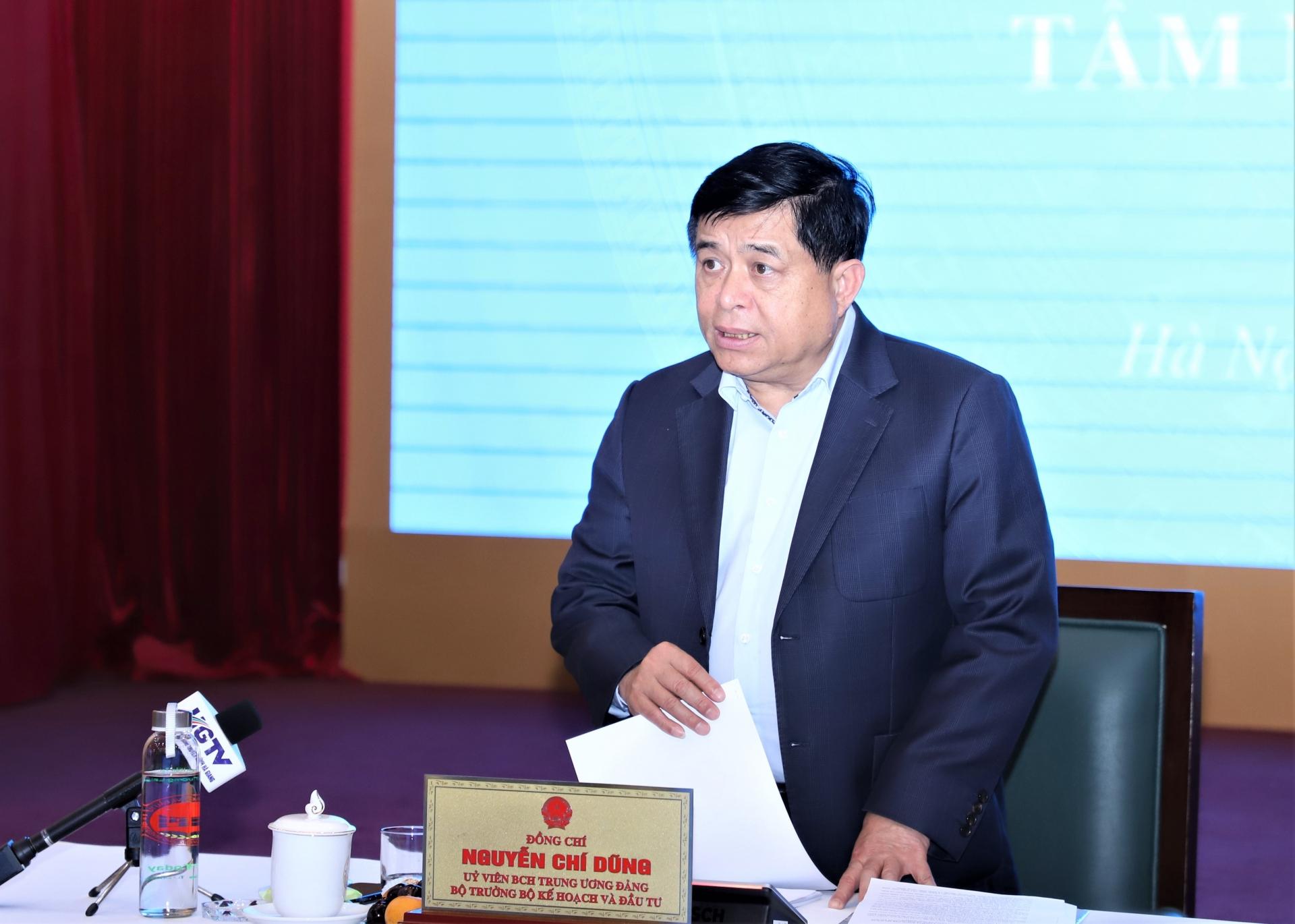 Bộ trưởng Nguyễn Chí Dũng phát biểu tại hội nghị
