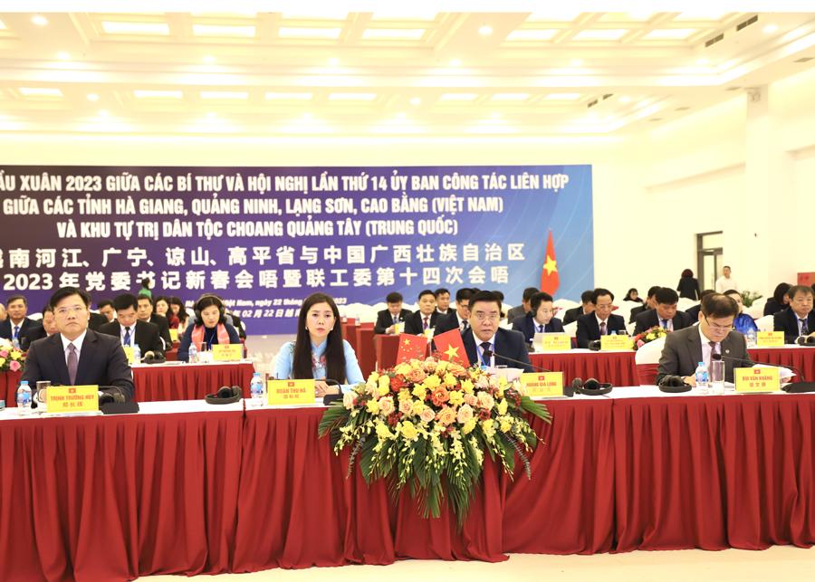 Lãnh đạo 4 tỉnh biên giới Việt Nam chủ trì tại điểm cầu tỉnh Hà Giang