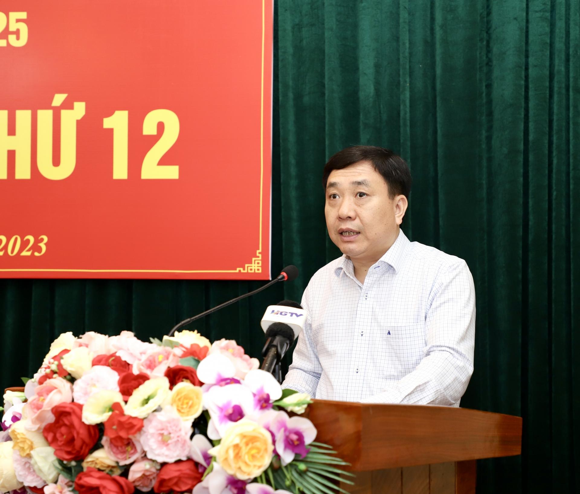 Phó Bí thư Tỉnh ủy Nguyễn Mạnh Dũng quán triệt Nghị quyết số 34