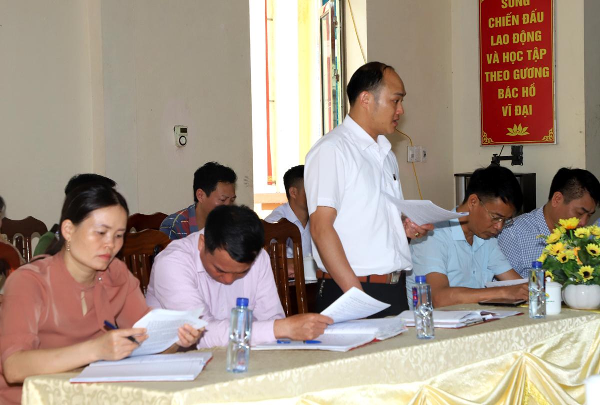Phó Bí thư Tỉnh ủy Nguyễn Mạnh Dũng phát biểu kết luận buổi làm việc