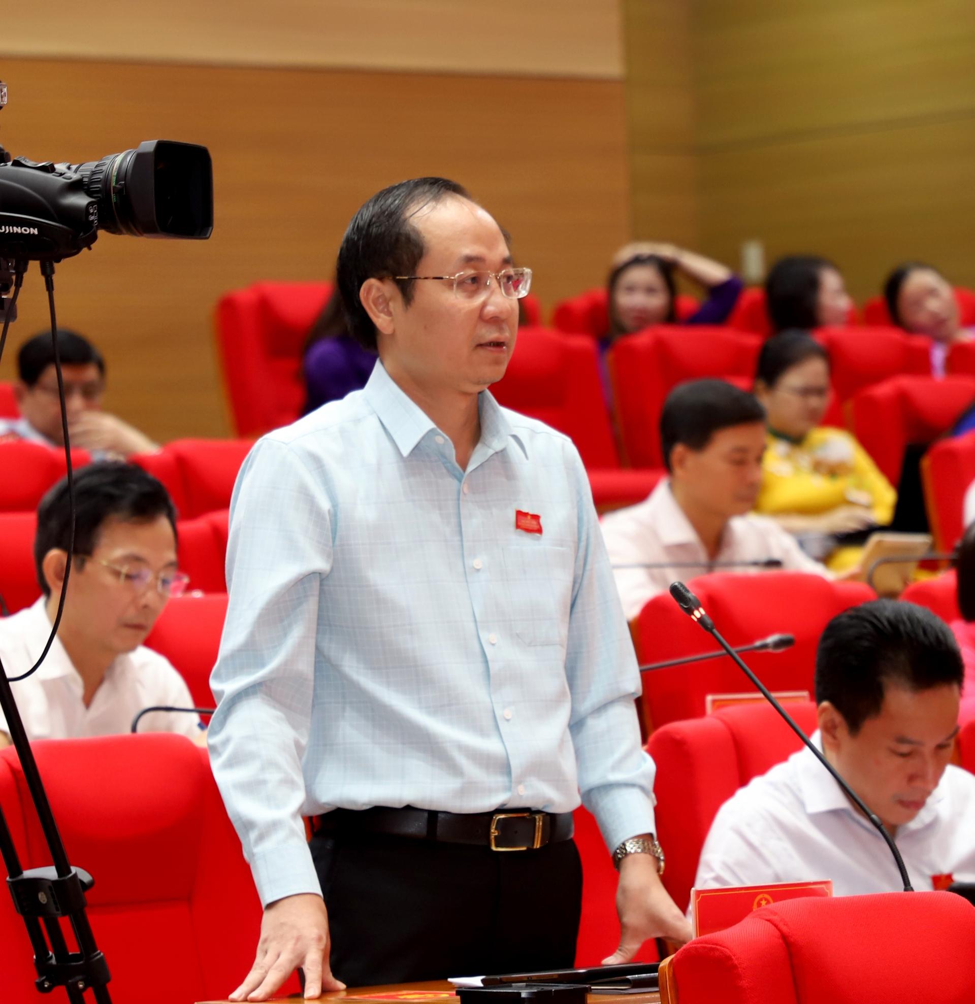 Đại biểu Hà Việt Hưng, Tổ đại biểu huyện Bắc Quang kiến nghị cần tăng cường giám sát các doanh nghiệp sau cổ phần hóa.