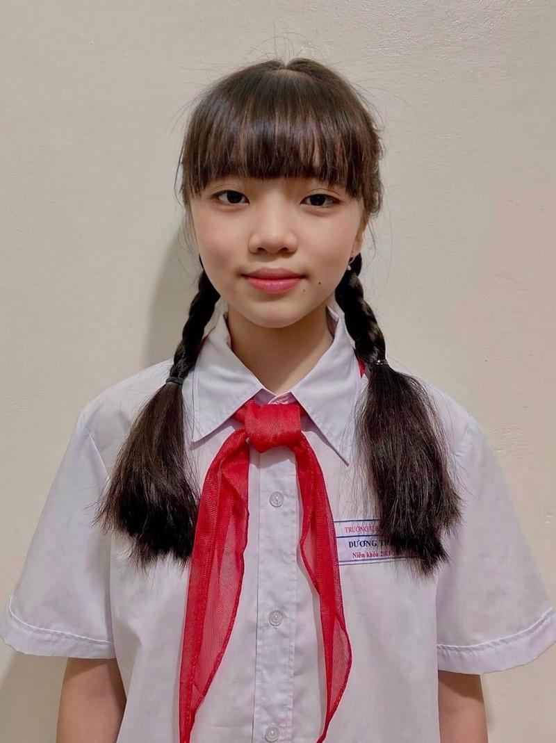 Em Dương Trà My đạt giải Nhất cuộc thi vẽ tranh thiếu nhi toàn quốc khối Tiểu học. Ảnh: CTV