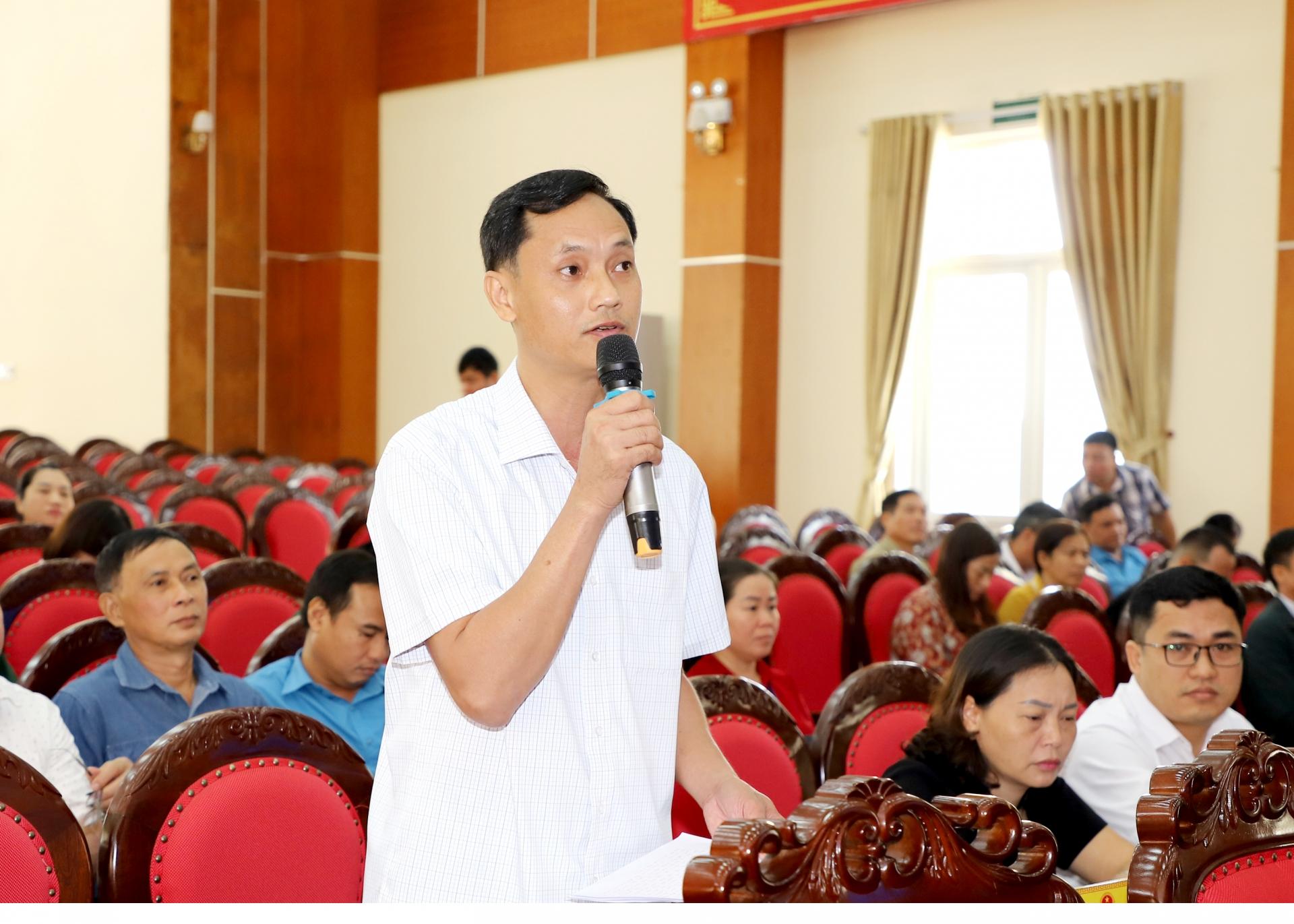 Trưởng phòng Tài chính huyện Quang Bình kiến nghị Quốc hội cho phép kéo dài thời gian thực hiện và giải ngân vốn đầu tư và sự nghiệp của ngân sách Trung ương trong năm 2023 của 3 Chương trình mục tiêu Quốc gia.