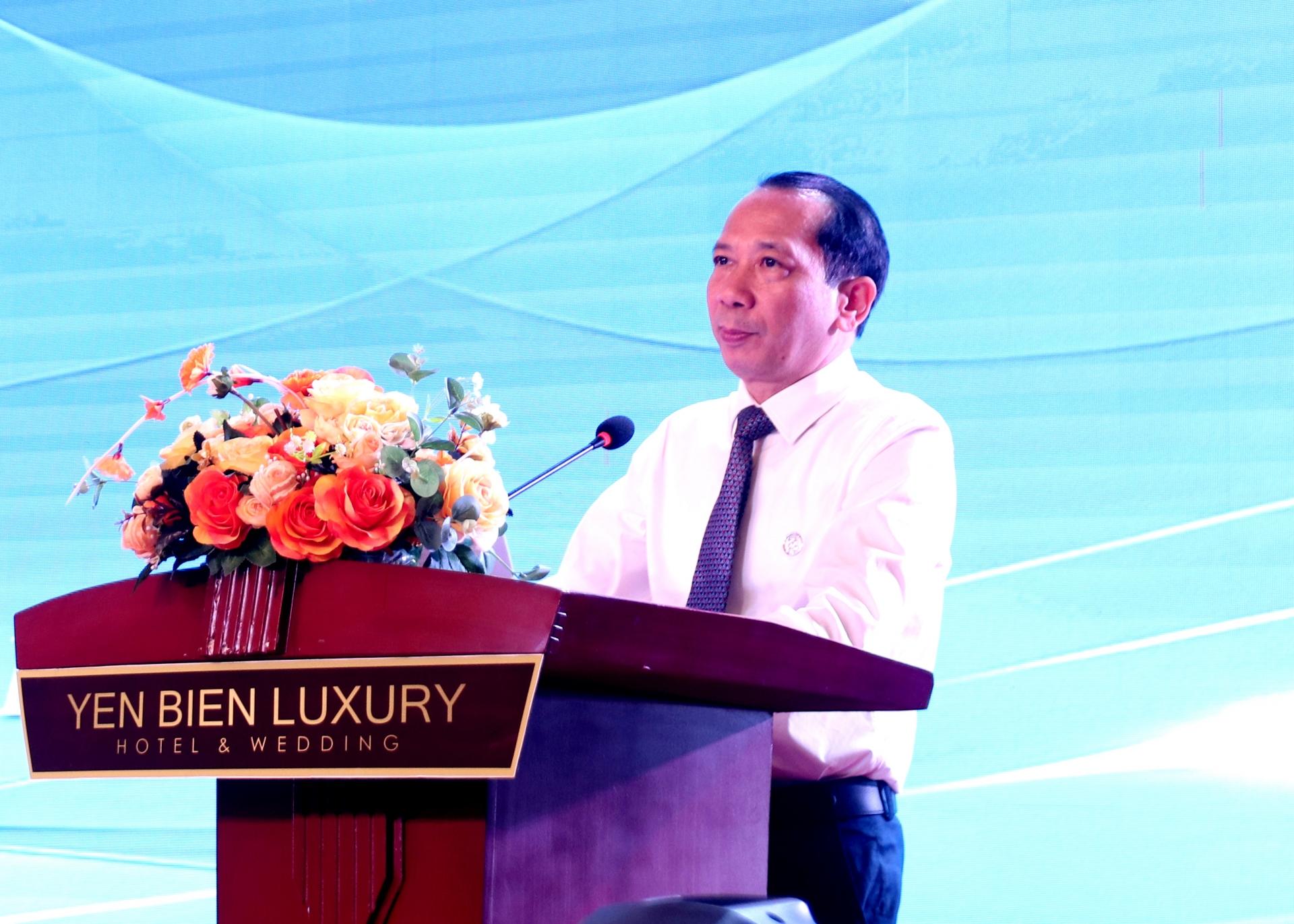 Phó Chủ tịch UBND tỉnh Trần Đức Quý phát biểu tại Ngày hội truyền thông Hà Giang.