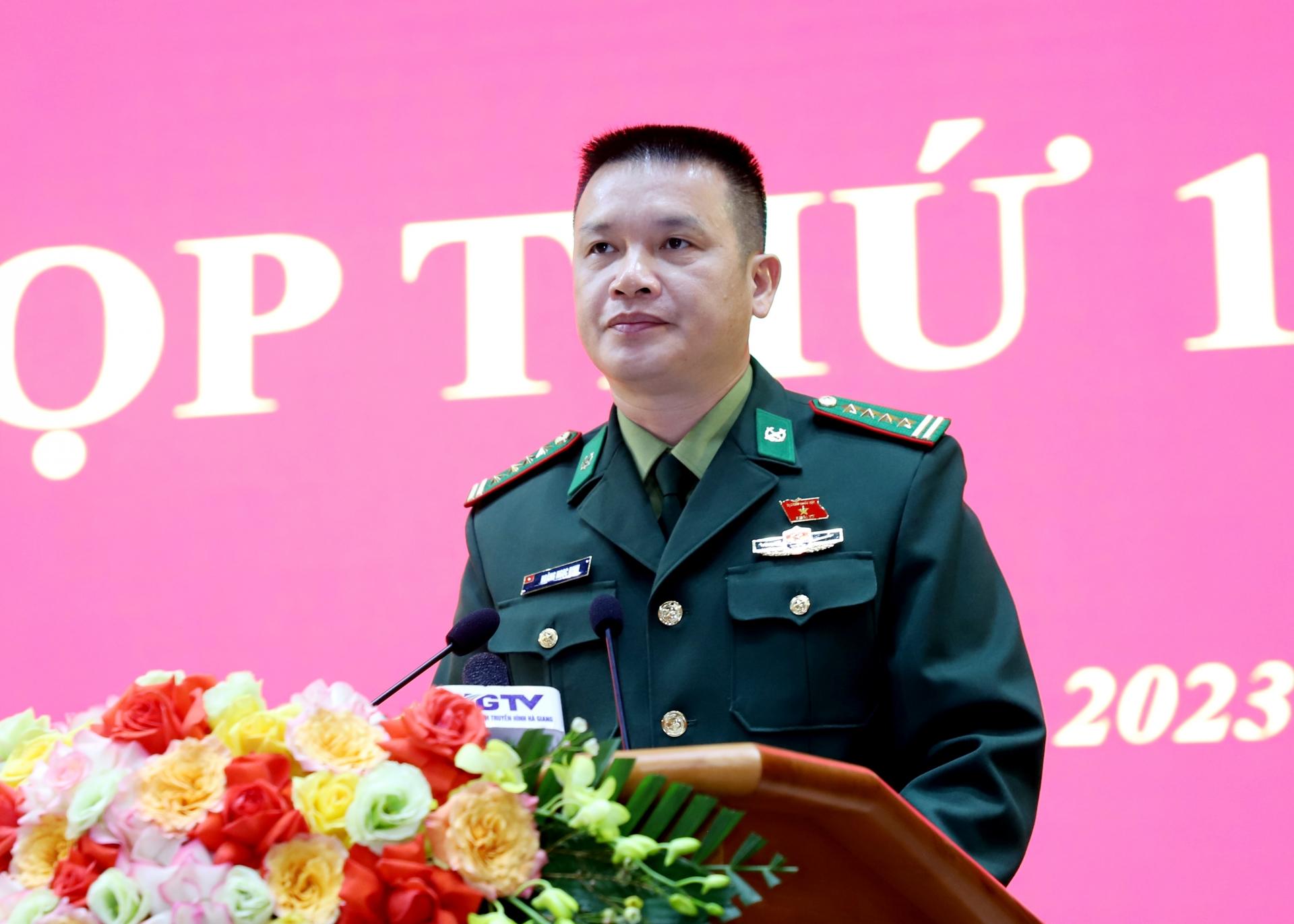 Đại biểu Quốc hội khóa XV đơn vị tỉnh Hà Giang Hoàng Ngọc Định báo cáo kết quả Kỳ họp thứ 6, Quốc hội khóa XV.