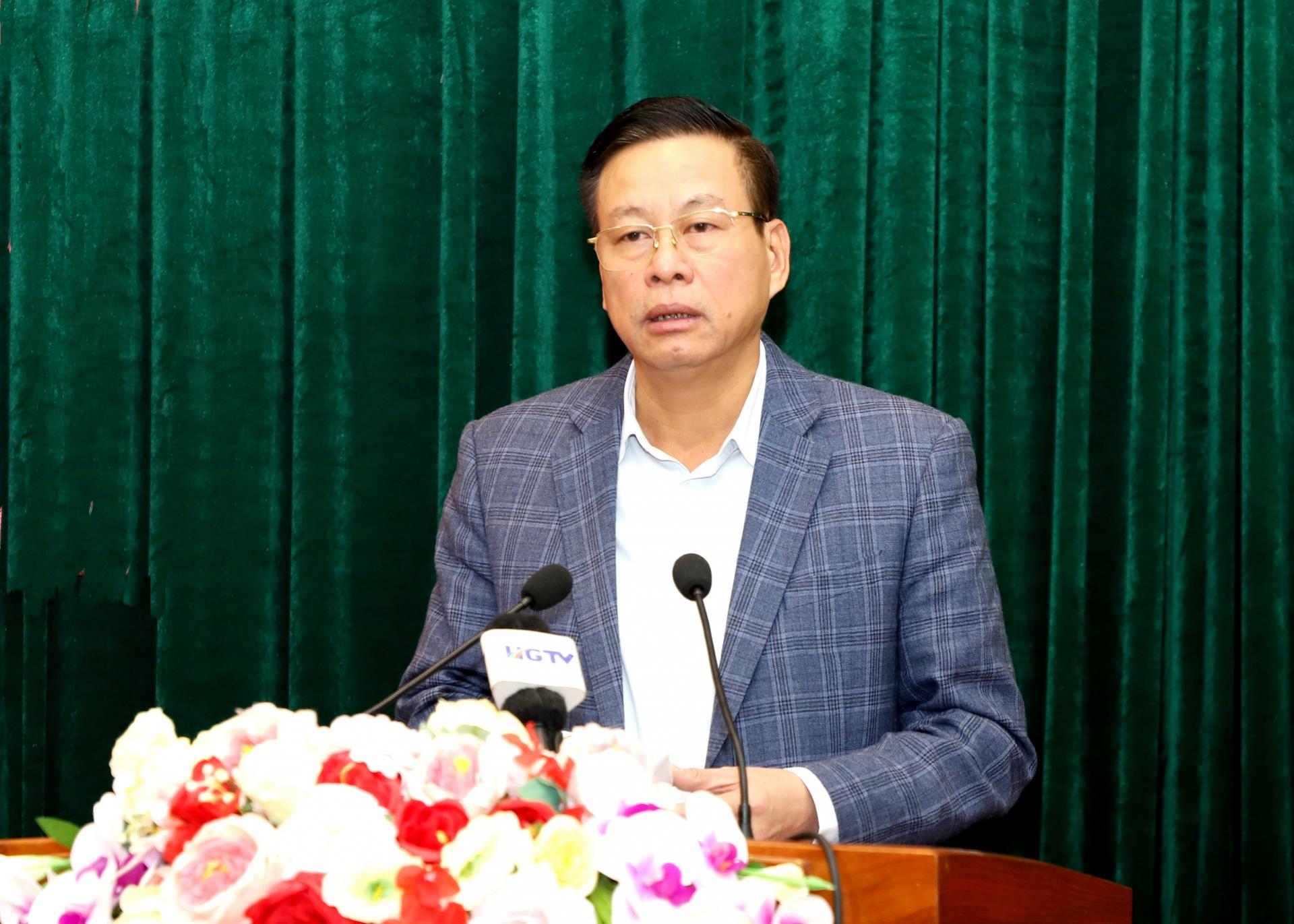 Phó Bí thư Tỉnh ủy, Chủ tịch UBND tỉnh Nguyễn Văn Sơn thông tin về chuyến thăm cấp nhà nước tới Việt Nam của Tổng Bí thư, Chủ tịch nước Trung Quốc Tập Cận Bình.