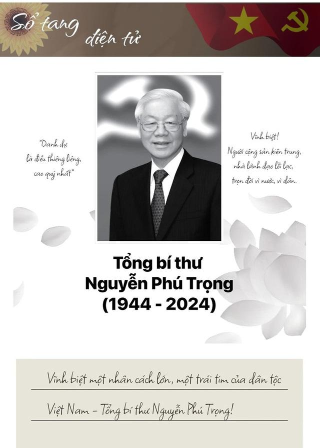 Hướng dẫn ghi Sổ tang điện tử trên VNeID để chia buồn với gia đình Tổng Bí thư Nguyễn Phú Trọng- Ảnh 2.