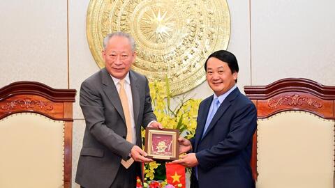 Bí thư Tỉnh ủy Hầu A Lềnh tiếp, làm việc với Tập đoàn Xây dựng Thái Bình Dương, Trung Quốc