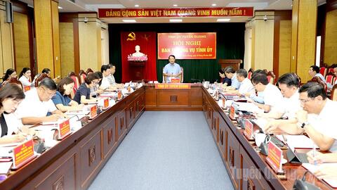 Ban Thường vụ Tỉnh ủy họp cho ý kiến vào nhiều nội dung quan trọng