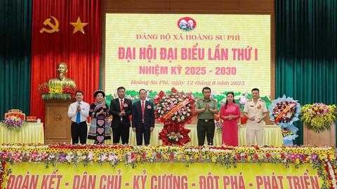 Đại hội Đảng bộ xã Hoàng Su Phì xác định mục tiêu xây dựng địa phương trở thành đơn vị hành chính kiểu mẫu