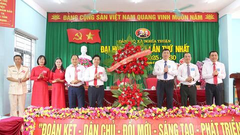 Đại hội Đảng bộ xã Nghĩa Thuận xác định đẩy mạnh cải cách hành chính, chuyển đổi số và ứng dụng khoa học công nghệ, đổi mới sáng tạo