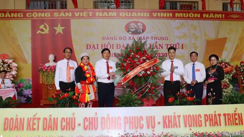 Đại hội Đảng bộ xã Giáp Trung lần thứ I: Khơi dậy khát vọng phát triển trong nhiệm kỳ mới