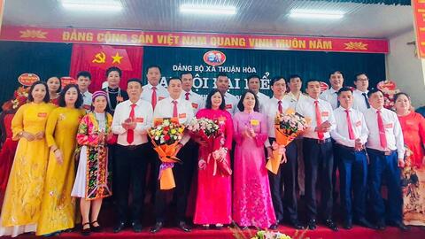 Đảng bộ xã Thuận Hòa tổ chức thành công Đại hội đại biểu lần thứ I, nhiệm kỳ 2025 - 2030