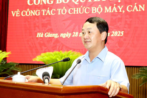 Tỉnh ủy công bố quyết định sáp nhập Báo Hà Giang và Đài PT - TH tỉnh