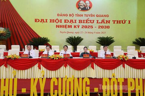 Phiên trù bị Đại hội đại biểu Đảng bộ tỉnh Tuyên Quang lần thứ I, nhiệm kỳ 2025-2030