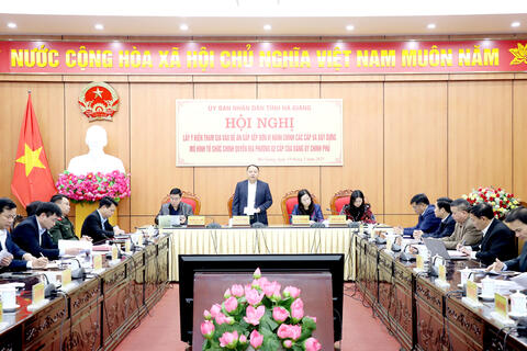 Hội nghị lấy ý kiến tham gia vào Đề án sắp xếp đơn vị hành chính các cấp