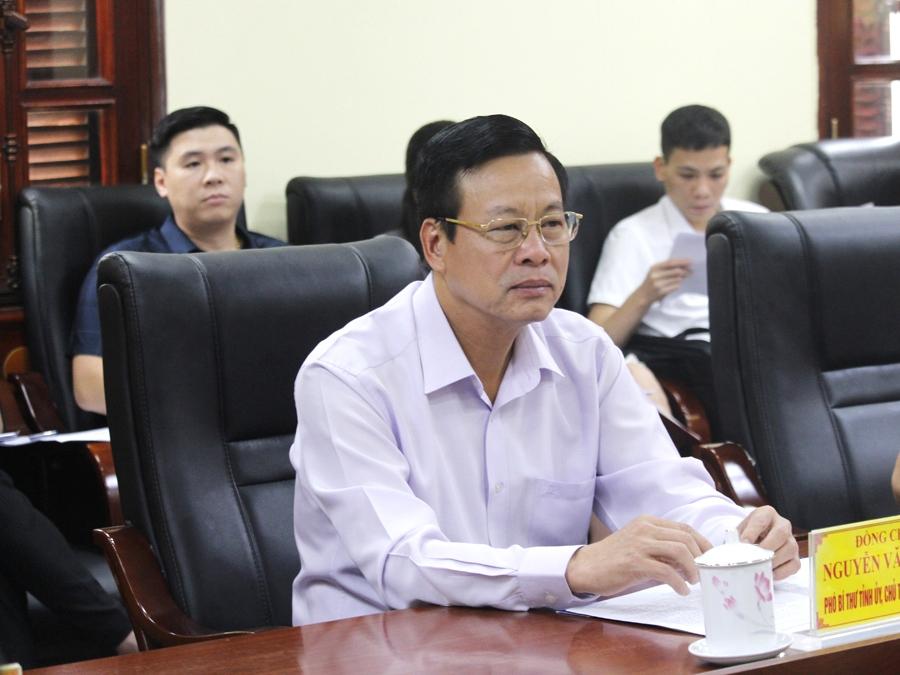 Chủ tịch UBND tỉnh Nguyễn Văn Sơn tại buổi làm việc.
