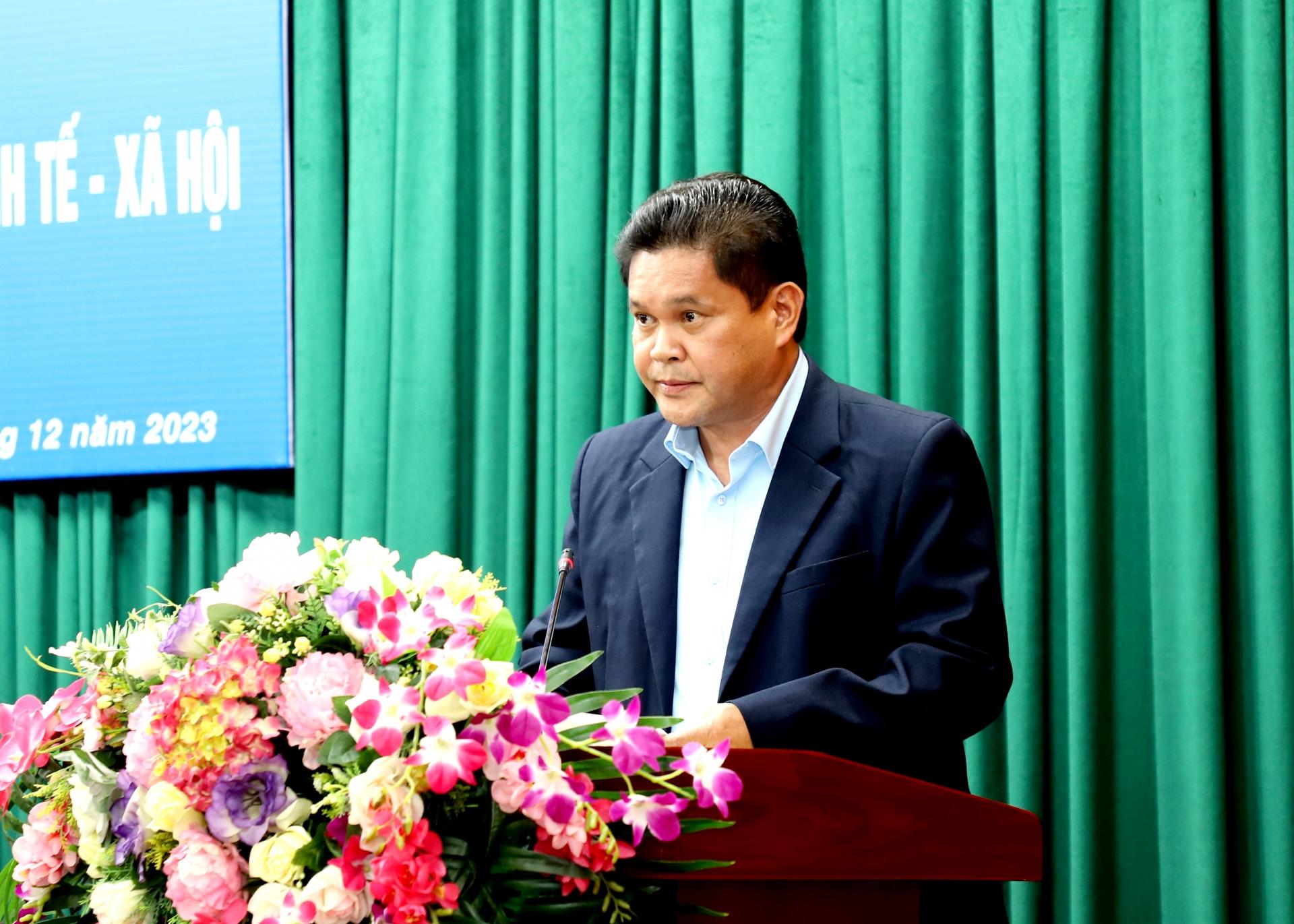Chủ tịch Ủy ban MTTQ tỉnh Vàng Seo Cón phát động, kêu gọi sự vào cuộc của cả hệ thống chính trị thực hiện các chỉ tiêu, nhiệm vụ năm 2024.