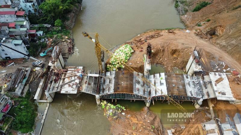 Dự án đập dâng tại TP Hà Giang. Ảnh: Lam Thanh